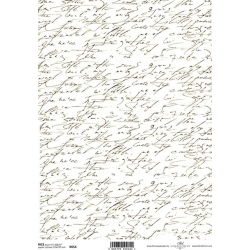 Papier ryżowy A4 R0054    napisy,pismo